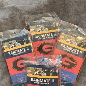 4 UGA rain poncho s